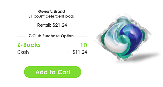 Z-Spend Example Detergent Pods